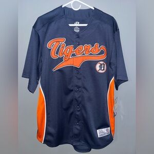 VINTAGE Detroit Tigers MLB DYNASTY SERIES Baseball Jersey Men’s Large NWT
